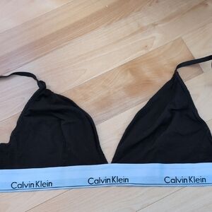 Calvin Klein Black Bralette with Logo Band